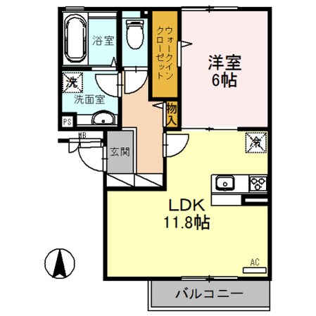 セント　コリーヌ　D棟の物件間取画像